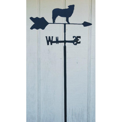 Girouette de collie à fixation pour jardin