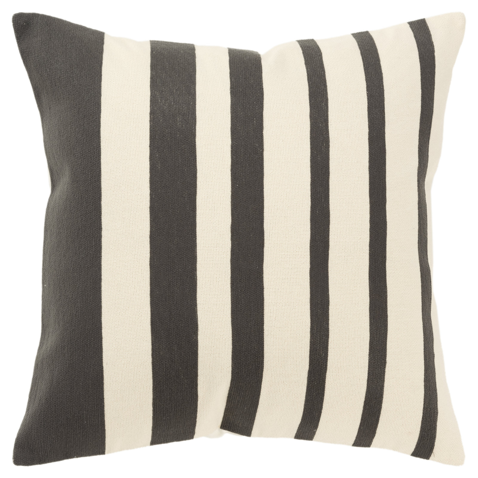 Karka Embroidered Throw Pillow, Gray/Natural