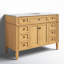 Rivers 48'' Single Bathroom Vanity with Carrara Marble Top-73360011