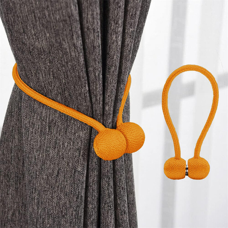 Ensemble de 2 embouts pour rideaux magnétiques 18,5 po, Orange