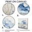 Champ d'hortensias en hiver II - hydrangées, art mural-1120019377-1120019385-1120019386