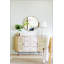 Console 57X16x33 avec portes en canne, matériaux mixtes et grand rangement pour les salons modernes