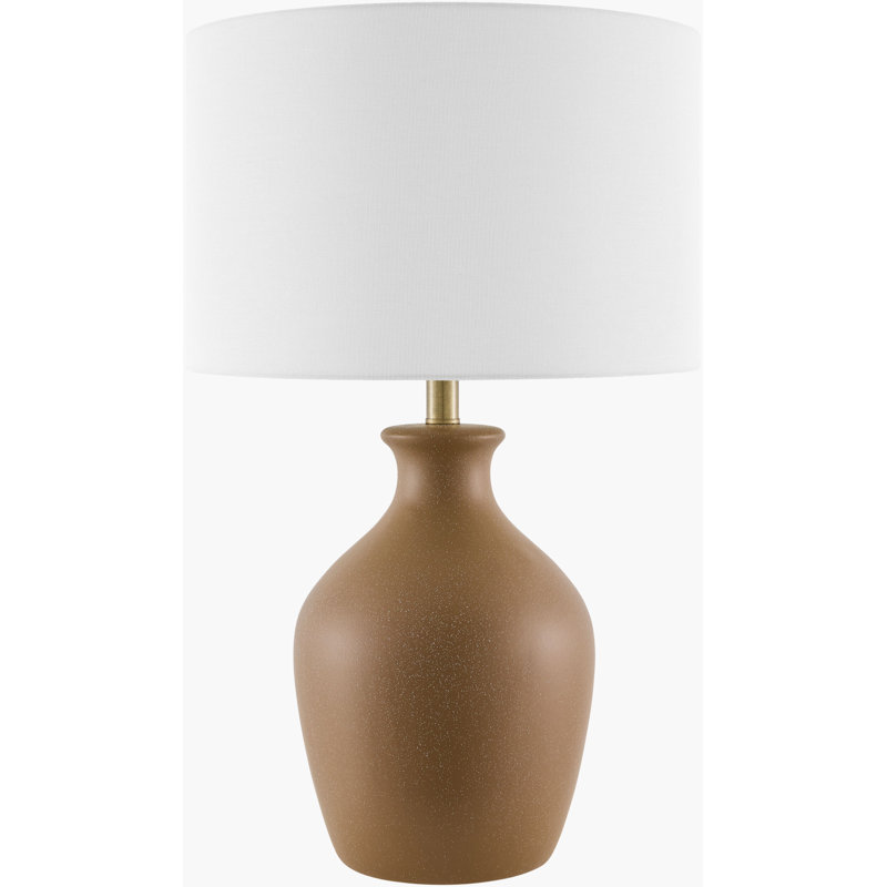 Booker Cerria Table Lamp, Brown, White
