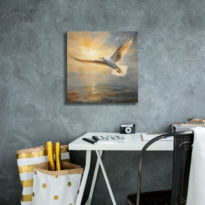 Highland Dunes 'Seagull' by r3darch0n Canvas Wall Art