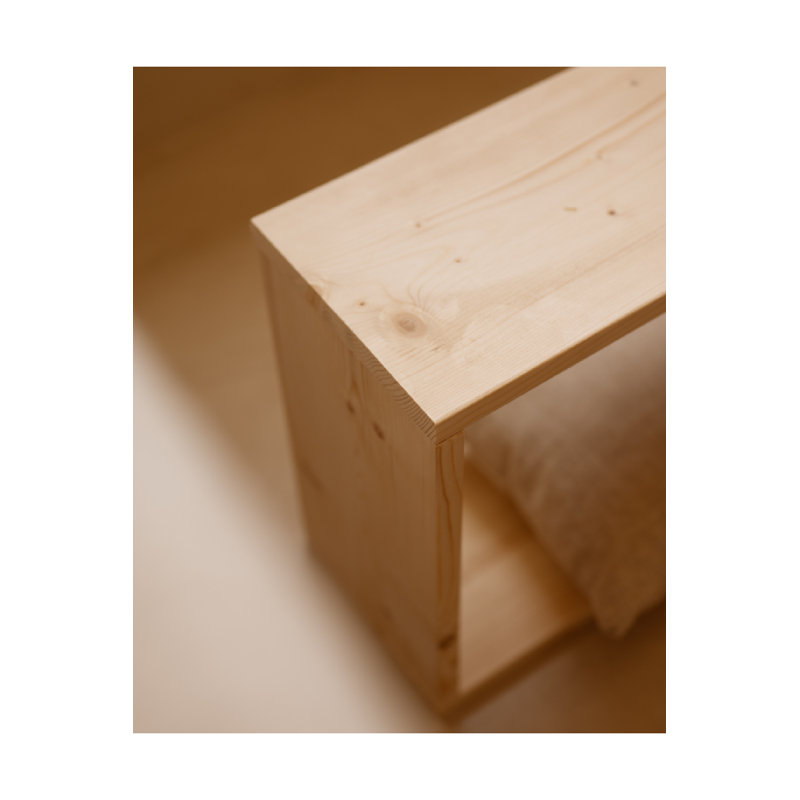 Saura Bookshelf 38, (1 Shelf) 15"H x 16"W x 8"D, Beige