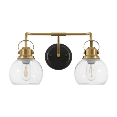 Gilbertson Metal/Seeded Glass Vanity Light