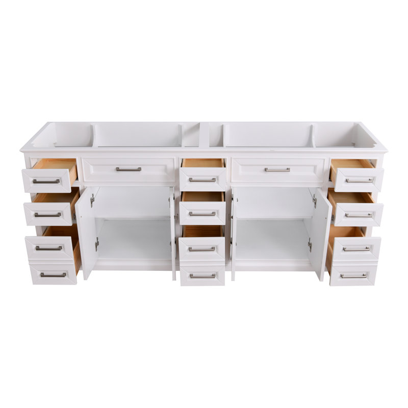 Adoram 84" Double Bathroom Vanity Base Only