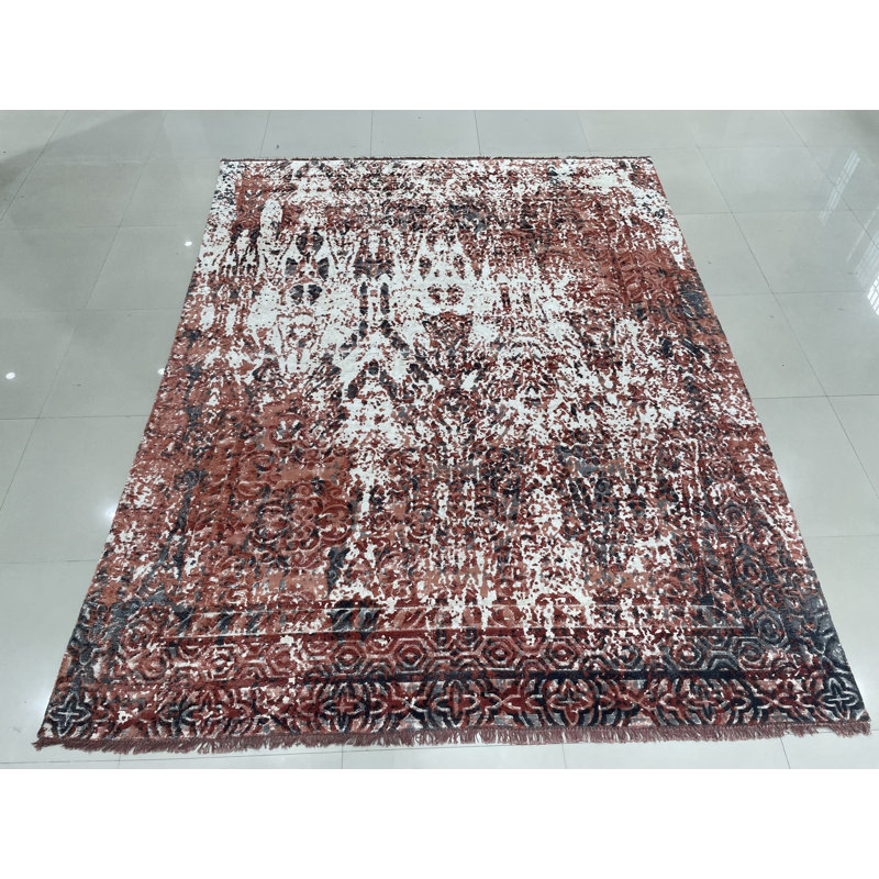 Hand Knotted Wool Area Rug