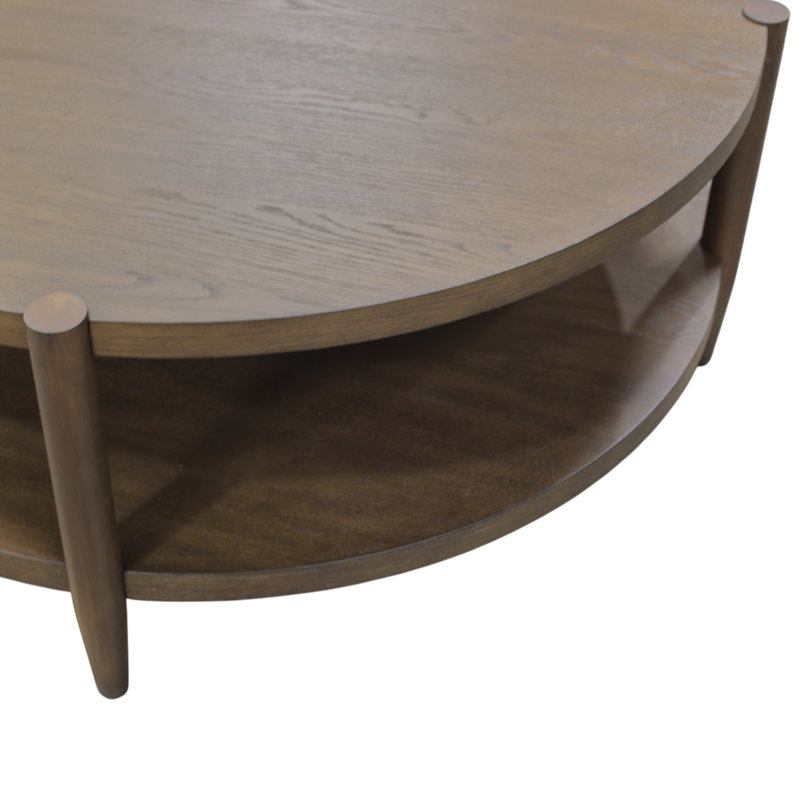 Table basse ronde Reece, Noyer