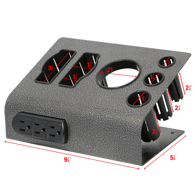 Metal 6 Compartment Hair Tool Holder