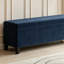 Banc de hall d'entrée rembourré avec rangement caché 51,25 po L-1883488747