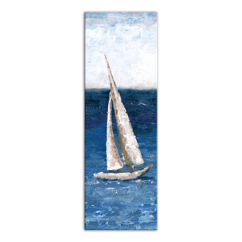 « voilier on the water », reproduction d’impression sur toile, H 60 po x l 20 po, Toile tendue