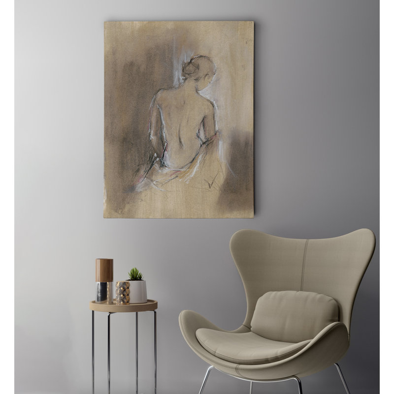 «Draped Figure II», reproduction d'art sur toile tendue, H 30 po x l 40 po x P 1,5 po