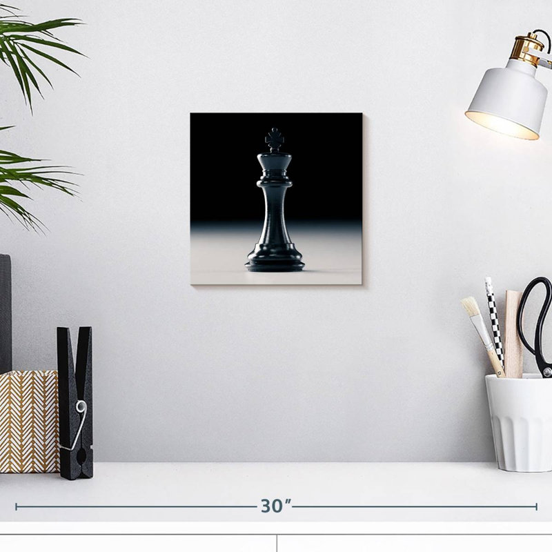 Senne King Chess Black, H 10 po x l 10 po