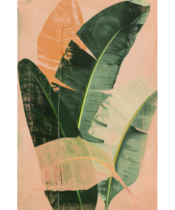 Into The Jungle No 2 Print by Other Artist, 32 × 48, Wrapped Canvas, Gold/Tan/Black/Brown/White