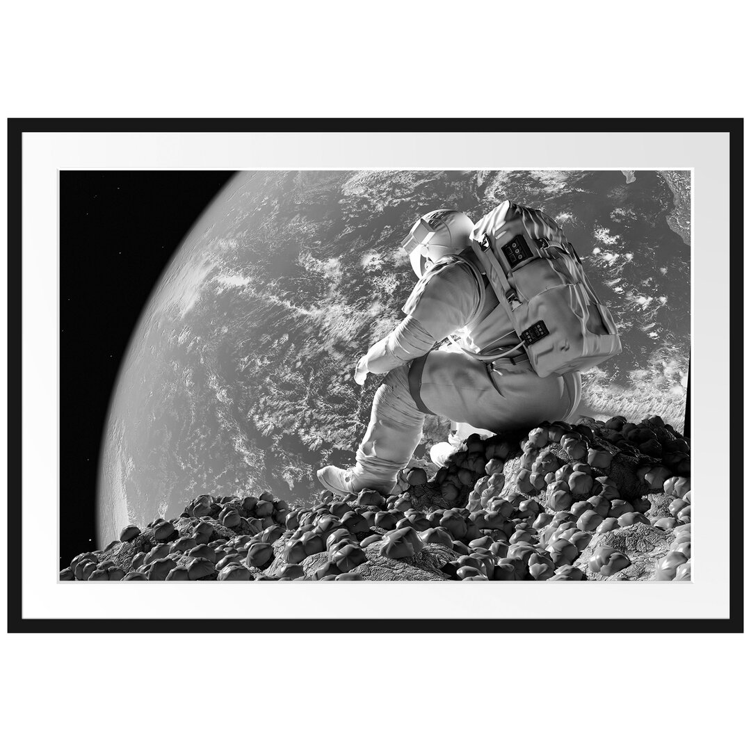 Gerahmtes Poster Der Astronaut