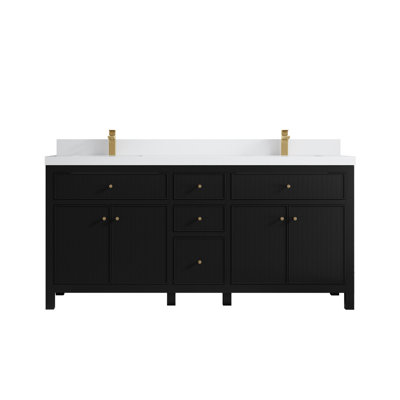 Ensemble de meuble-lavabo double 72 "