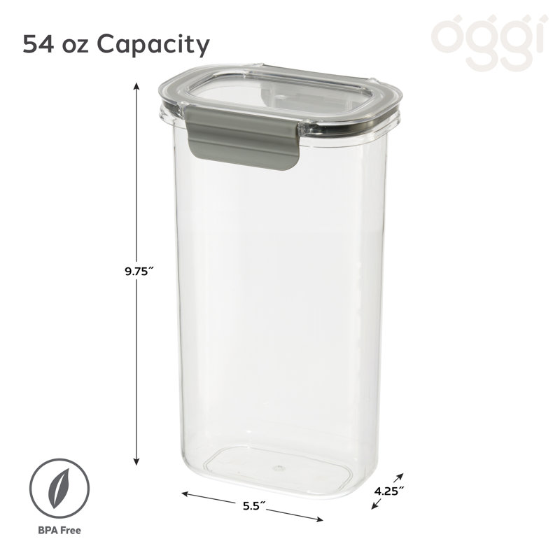 Clear BPA-Free Plastic Airtight Food Storage Container
