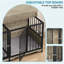 Grande cage pour chien de style meuble double 71 po Latitude Run-1138845269