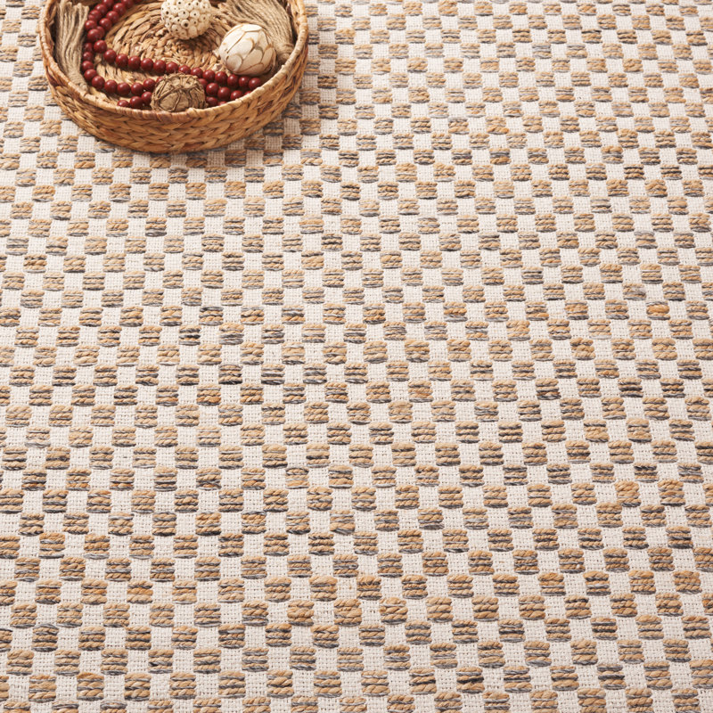 Organica 450 Flatweave Cotton; Jute Geometric Rug, 5'-0" X 8'-0" Rectangle