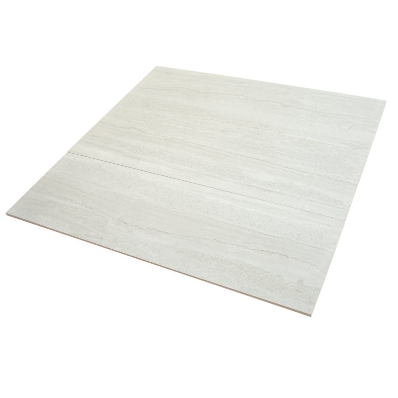 Carrelage mural en céramique aspect pierre grand format 12 x 36 Arenza (11,63 pieds carrés / caisse) - paquet de 4, Gris