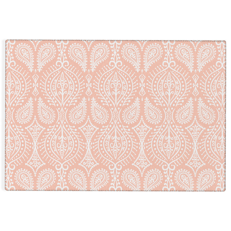 Damask Indoor / Outdoor Rug, Rectangle 8' x 12'
