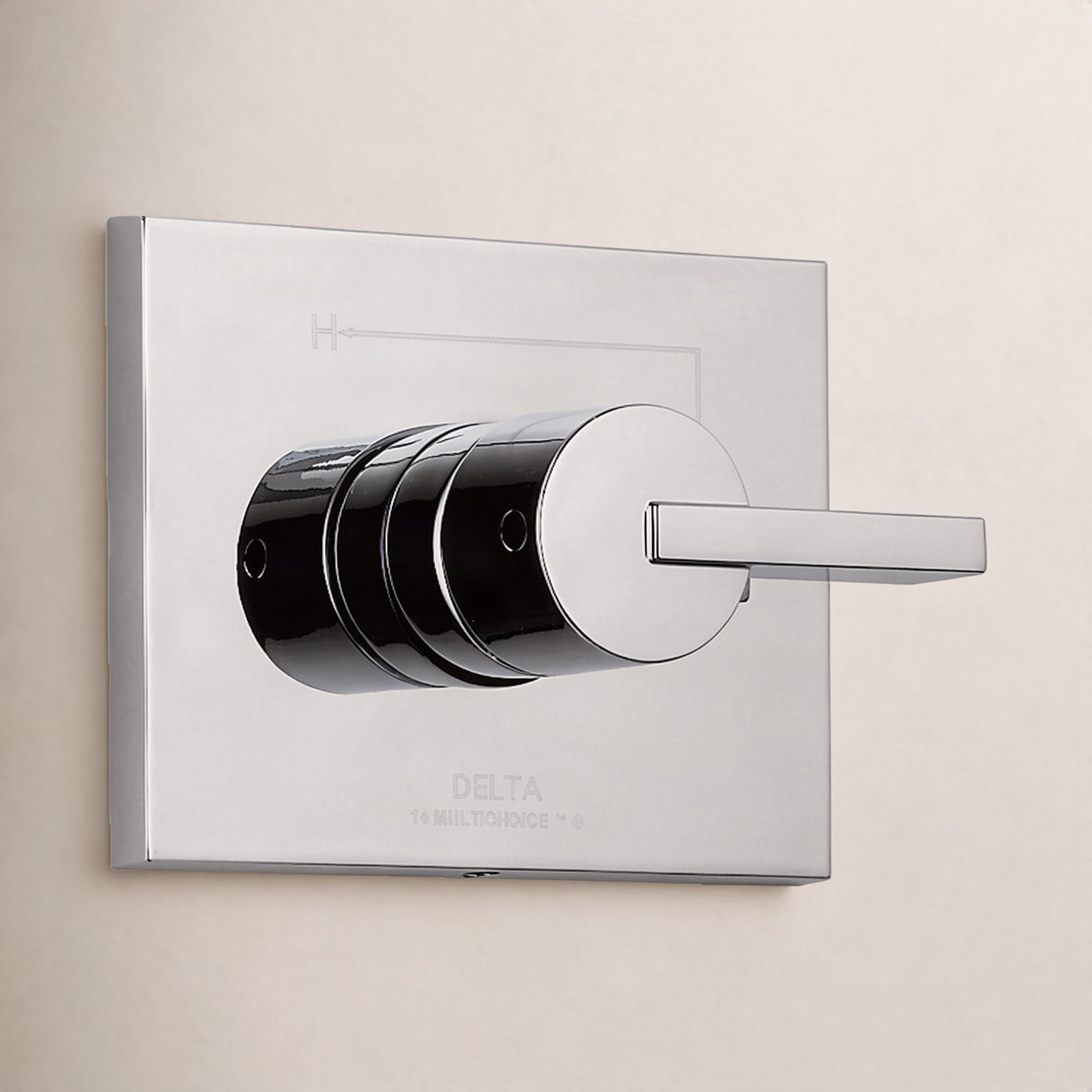 Vero Faucet Trim with Lever Handles, Chrome