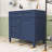 Dzenan Wood Bathroom Vanity with Sink, Cabinet with Adjustable Shelves and Soft-Close Drawers-907013970