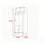 Modern Minimalist Style Accent Cabinet