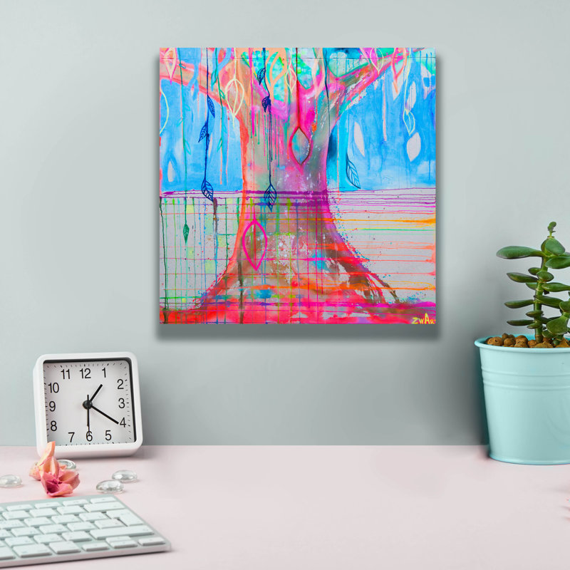 Epic Graffiti «Energy Tree» par Zwart, toile murale «Energy Tree» par Zwart, H 12 po x l 12 po x P 0,75 po