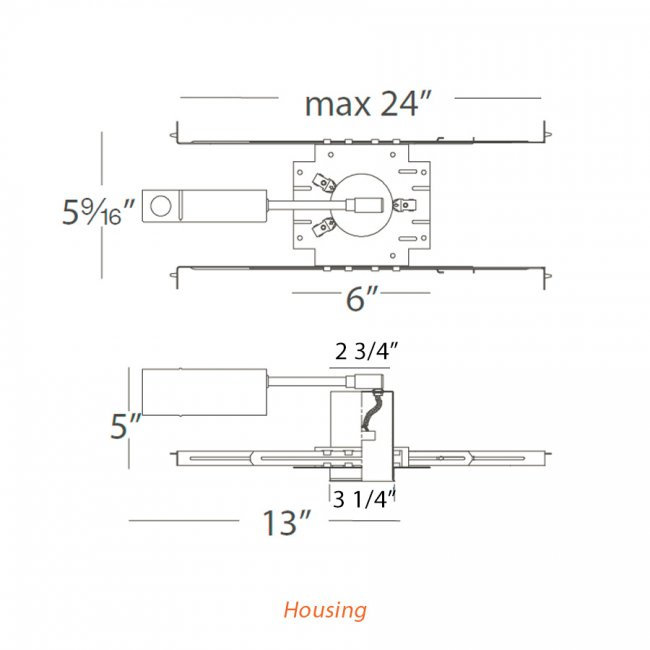 Miniature Recessed Lighting Housing for New Construction