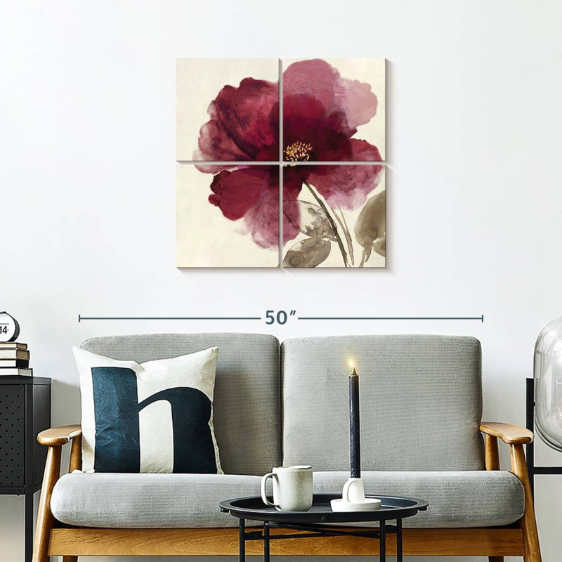 Harnek Crimson Peony II, H 26 po x l 26 po