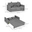 Mikiyas 2 Seater Polyester Sofa Bed-366006422