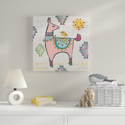 « ludique llamas iii », art sur toile