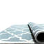 Tapis bleu aqua touffeté à la main Siesta Arcade-18410489