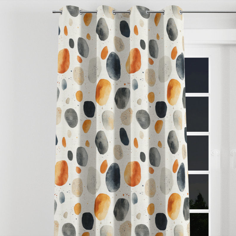 Rideau en velours Modern, L 52 po x L 108 po, Œillets argentés
