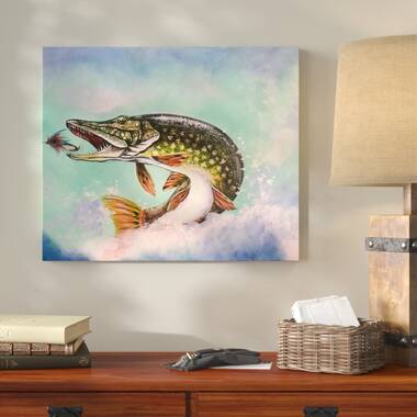 Fly Fishing Acrylic by Ed Capeau - Picture Frame Print on Canvas