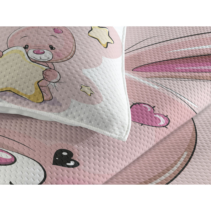 Polyester Coverlet, King Bedspread + 2 Shams