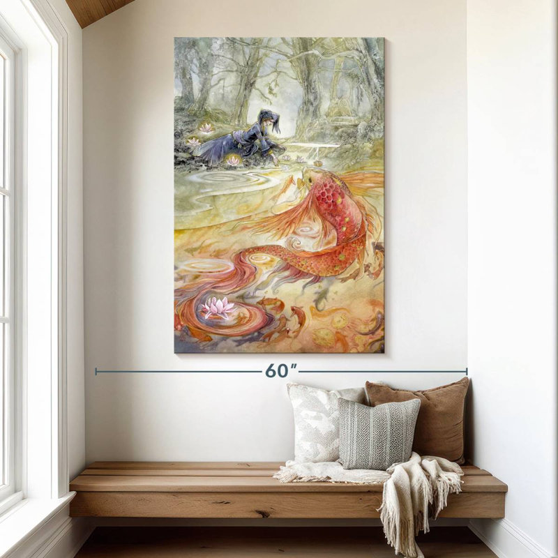 Kelan Yexian - With Pure Heart, 51" H x 34" W
