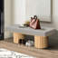 Banc en tissu Christakis Boucle