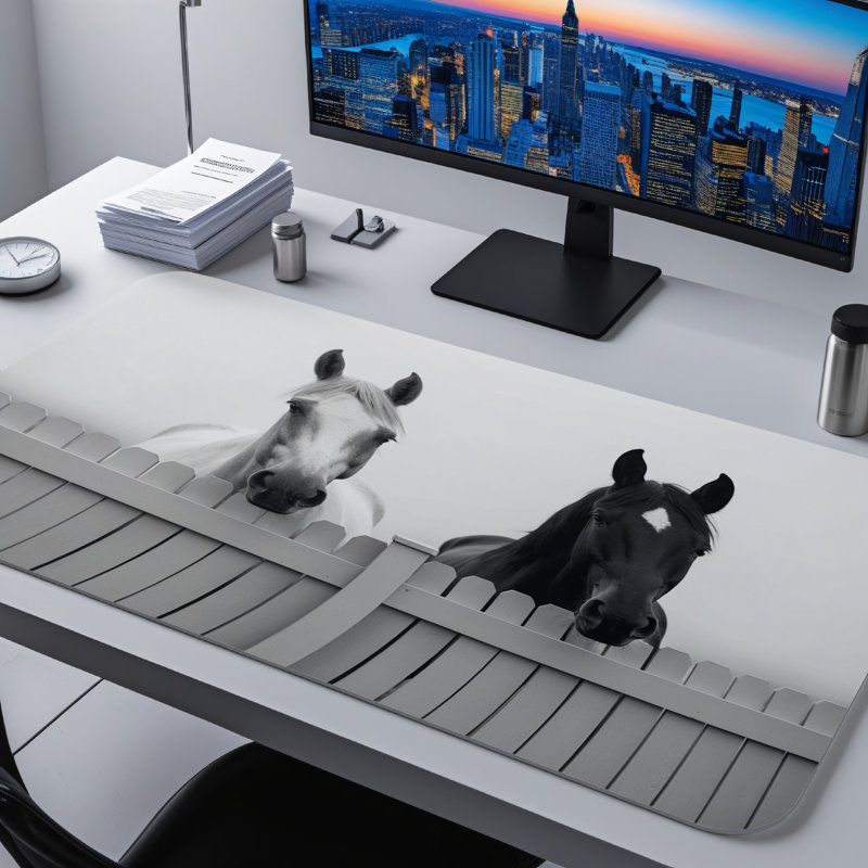 Polyester Desk Pad, 31.5x15.5