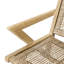 2 chaises d'extérieur transitionnelles - 2 pièces en bois brun avec revêtement