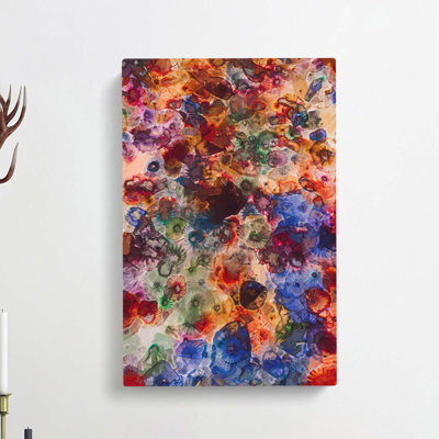 Colour Me In Abstract - Wrapped Canvas Print