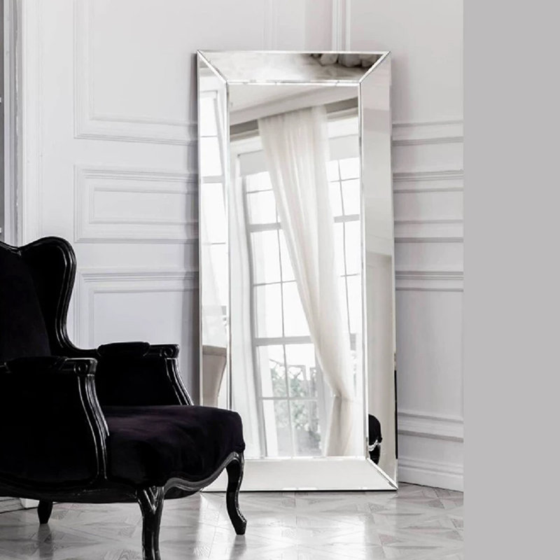 Rectangle Manufactured Wood Full Length Mirrors, 70.87" H x 39.37" W