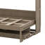 Lit escamotable avec rangement, armoire-lit pliable avec coiffeuse, miroir central et 2 tiroirs latéraux-658746798