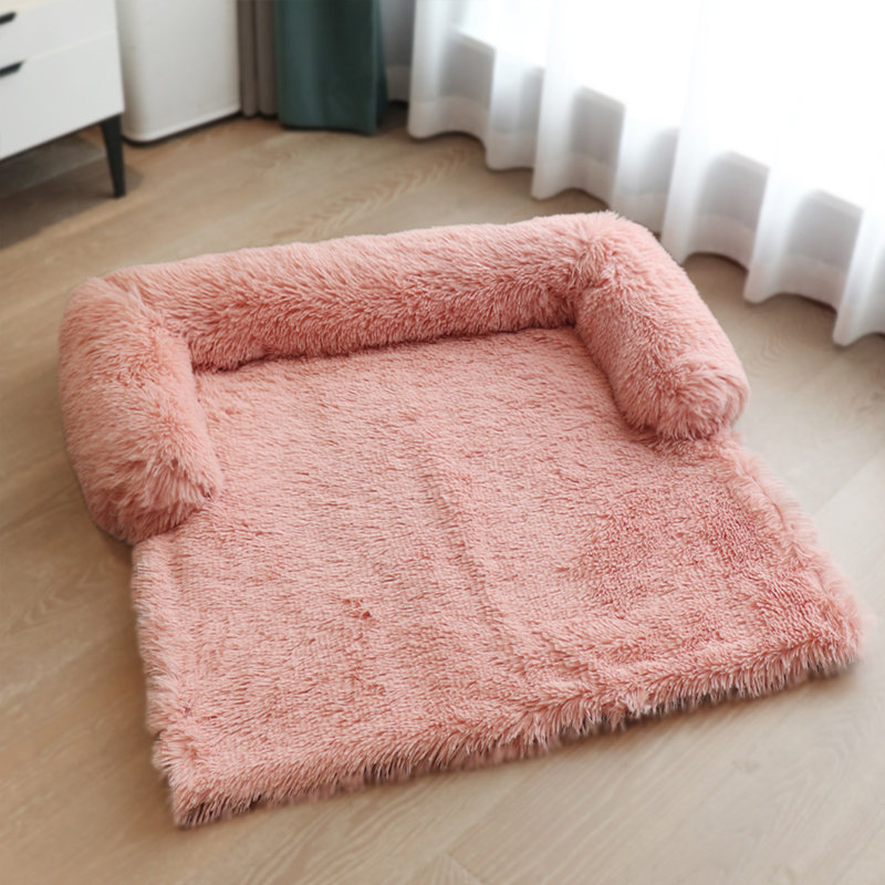 Lit pour chien Calming, Grand (l 41,3 po x P 35,4 po x H 7,9 po), Rose