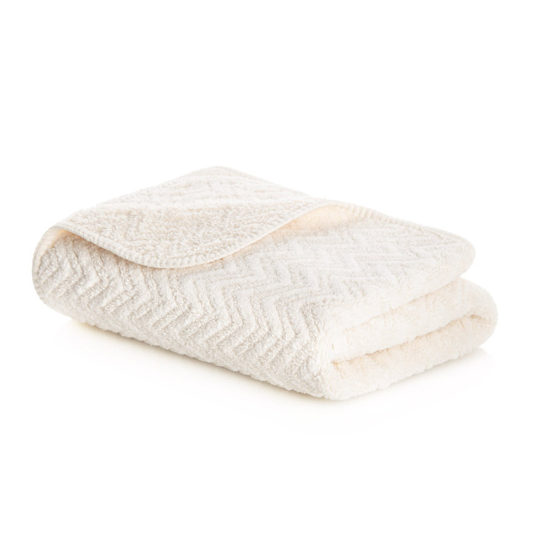 Graccioza Long Double Loop Luxury Bath Towels (White)