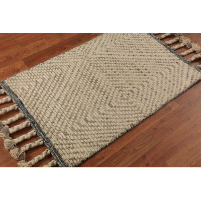 Handmade Wool Moroccan Indian Rug 2x3