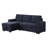 Lna 84 Inch Sectional Sofa, Pull Out Bed, Storage Chaise, USB-98890823