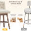 Tabouret de bar pivotant à 360 ° Terron avec pieds en bois massif Terron-675849457-675849462